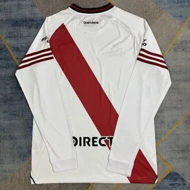 25-26 River Plate Home Long Sleeve Kit S-2XL Cheap Football Jersey Wholesale Yupoo