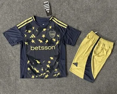 25-26 Kids Boca Juniors Third Away Kit Cheap Football Jersey Wholesale Yupoo
