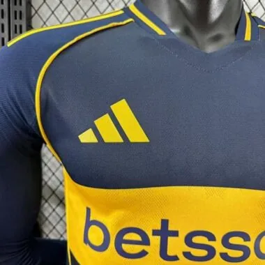 25-26 Players Boca Home Kit Long Sleeve S-2XL Cheap Football Jersey Wholesale Yupoo