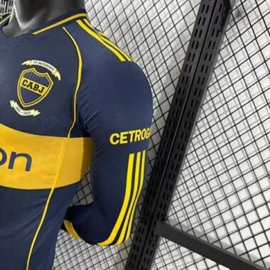 25-26 Players Boca Home Kit Long Sleeve S-2XL Cheap Football Jersey Wholesale Yupoo
