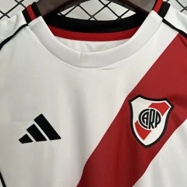 25-26 Kids River Plate Home Kit Cheap Football Jersey Wholesale Yupoo