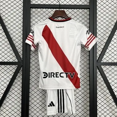 25-26 Kids River Plate Home Kit Cheap Football Jersey Wholesale Yupoo