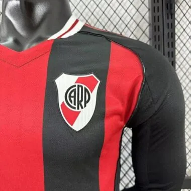 25-26 Player River Plate Away Long Sleeve Kit S-2XL Cheap Football Jersey Wholesale Yupoo
