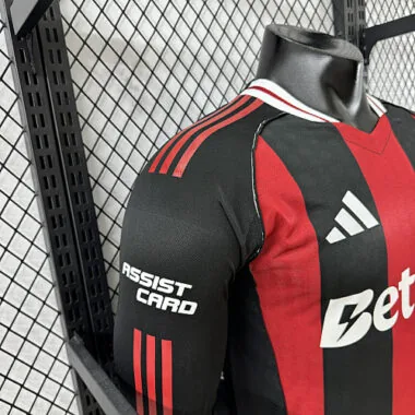 25-26 Player River Plate Away Long Sleeve Kit S-2XL Cheap Football Jersey Wholesale Yupoo
