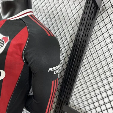 25-26 Player River Plate Away Long Sleeve Kit S-2XL Cheap Football Jersey Wholesale Yupoo