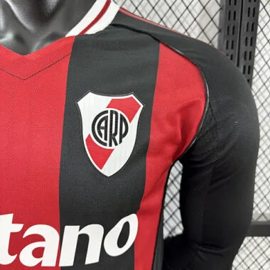 25-26 Player River Plate Away Long Sleeve Kit S-2XL Cheap Football Jersey Wholesale Yupoo