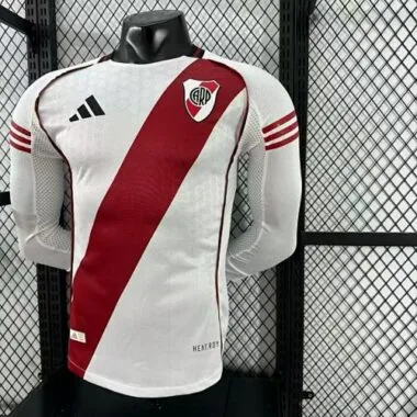 Maillot domicile River Plate à manches longues pour 25-26 joueurs, tailles S à 2XL – Maillots de foot pas chers en gros chez Yupoo