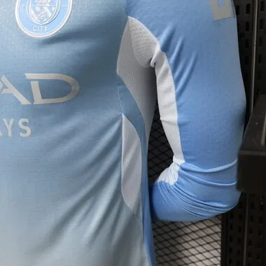 26-27 Player Manchester City Home Long Sleeve Kit S-3XL Cheap Football Jersey Wholesale Yupoo