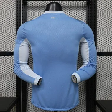 26-27 Player Manchester City Home Long Sleeve Kit S-3XL Cheap Football Jersey Wholesale Yupoo