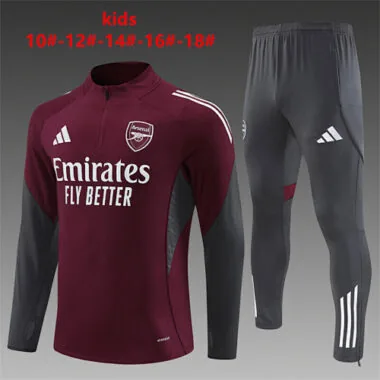25-26 Kids Arsenal Training Kits Tracksuits Sweatshirt Cheap Jersey Wholesale Yupoo