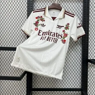 25-26 Arsenal Floral Embroidery Special Edition Kit Cheap Football Jersey Wholesale Yupoo