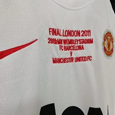 10-11 Retro Manchester United Third Away Champions League Final Long Sleeve Kit
