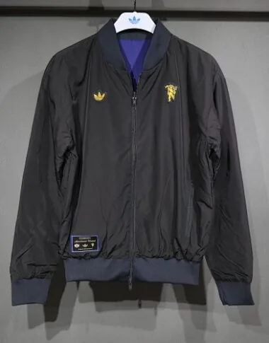 25-26 Manchester United Terrace Icons Reversible Double-Sides Cotton Windbreaker Jacket