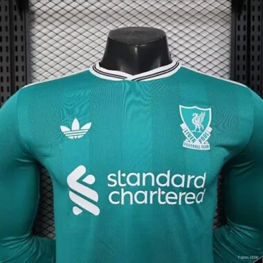 25-26 Player Liverpool Third Away Long Sleeve Kit Cheap Football Jersey Wholesale Yupoo