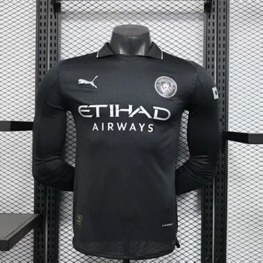 25-26 Players Manchester City Away Long Sleeve Kit S-2XL Cheap Football Jersey Wholesale Yupoo