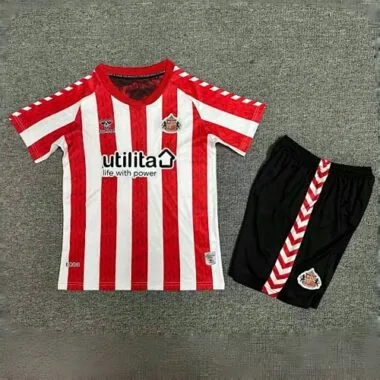24-25 Sunderland Home Kid Kits Youth Apparels