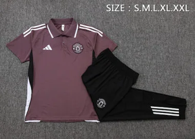 25-26 Manchester United Training Kits Polo Tracksuits Cheap Football Jersey Wholesale Yupoo