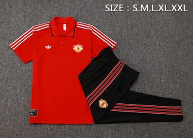 25-26 Manchester United Training Kits Polo Tracksuits Cheap Football Jersey Wholesale Yupoo