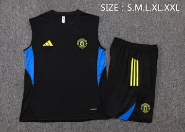 25-26 Manchester United Sleeveless Training Kits Tracksuits Cheap Football Jersey Wholesale Yupoo