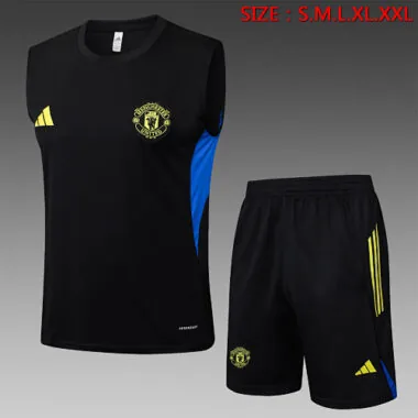 25-26 Manchester United Sleeveless Training Kits Tracksuits Cheap Football Jersey Wholesale Yupoo