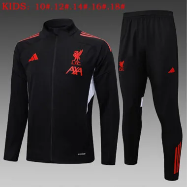 25-26 Kids Liverpool Training Kits Jacket Tracksuits Cheap Football Jersey Wholesale Yupoo