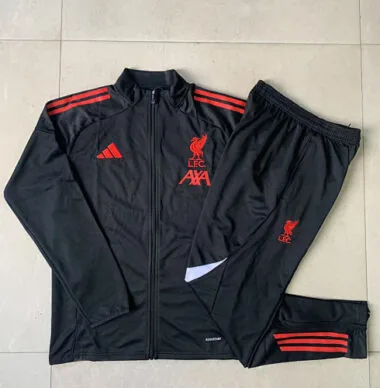 25-26 Kids Liverpool Training Kits Jacket Tracksuits Cheap Football Jersey Wholesale Yupoo