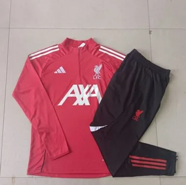 25-26 Kids Liverpool Training Kits Sweatshirt Tracksuits Cheap Football Jersey Wholesale Yupoo