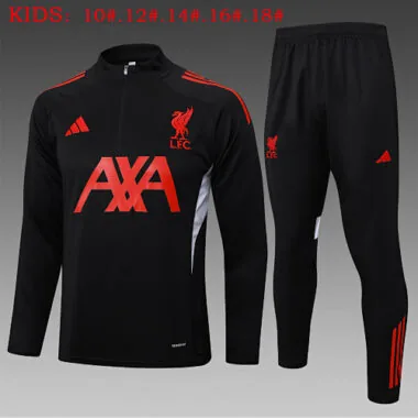 25-26 Kids Liverpool Training Kits Sweatshirt Tracksuits Cheap Football Jersey Wholesale Yupoo