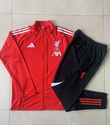 25-26 Kids Liverpool Training Kits Jacket Tracksuits Cheap Football Jersey Wholesale Yupoo