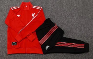 25-26 Kids Liverpool Training Kits Jacket Tracksuits Cheap Football Jersey Wholesale Yupoo