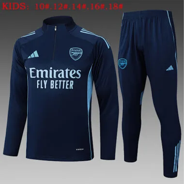 25-26 Kids Arsenal Training Kits Sweatshirt Tracksuits