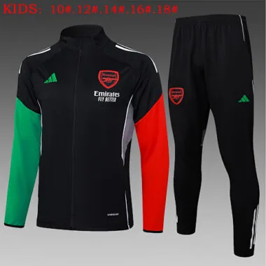 25-26 Kids Arsenal Training Kits Jacket Tracksuits Cheap Football Jersey Wholesale Yupoo