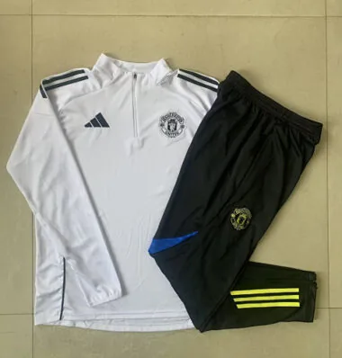 25-26 Kids Manchester United Training Kits Sweatshirt Tracksuits