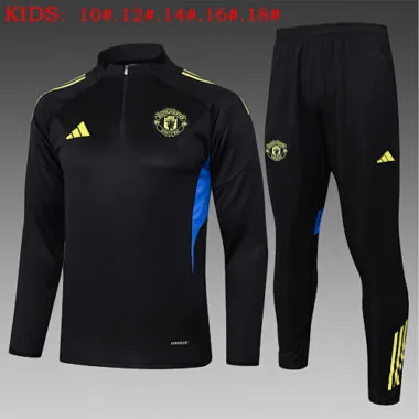 25-26 Kids Manchester United Training Kits Sweatshirt Tracksuits