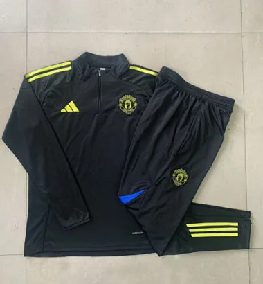 25-26 Kids Manchester United Training Kits Sweatshirt Tracksuits