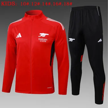 25-26 Kids Arsenal Training Kits Jacket Tracksuits Cheap Football Jersey Wholesale Yupoo