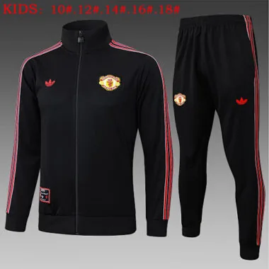 25-26 Kids Manchester United Training Kits Jacket Tracksuits