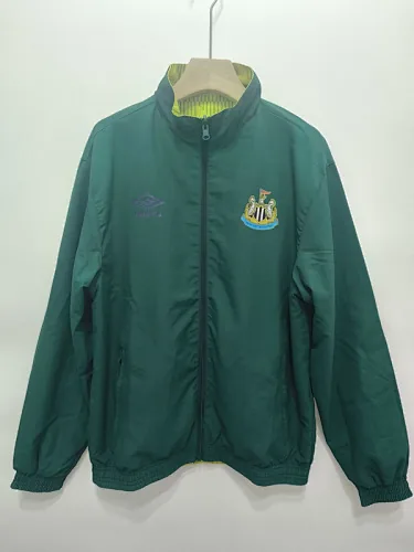 1991 Newcastle United Retro Trench Coat Reversible Windbreaker Double-Sides Jacket