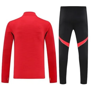 25-26 Divise da allenamento rosse del Manchester United, tute lunghe, maglie da calcio economiche, vendita all'ingrosso su Yupoo