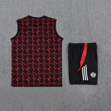 25-26 Manchester United Red Training Kits Vest Suits Cheap Football Jersey Wholesale Yupoo