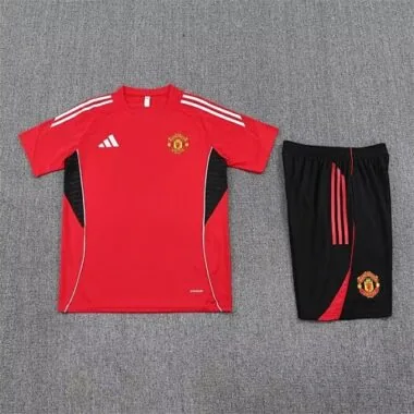 25-26 Manchester United Red Training Kits Tracksuits Cheap Football Jersey Wholesale Yupoo
