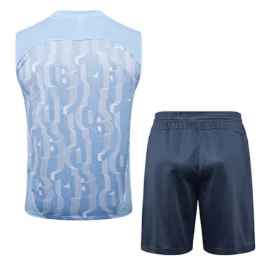 25-26 Manchester City Light Blue Training Kits Vest Suits Cheap Football Jersey Wholesale Yupoo