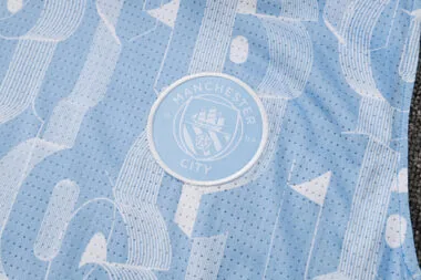 25-26 Manchester City Light Blue Training Kits Vest Suits Cheap Football Jersey Wholesale Yupoo