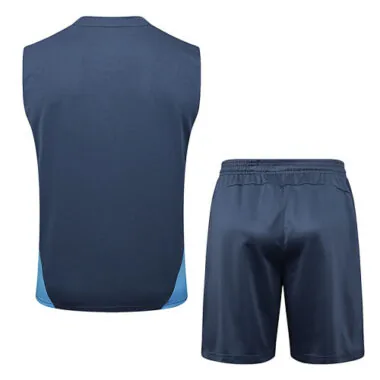 25-26 Manchester City Grey Training Kits Vest Suits Cheap Football Jersey Wholesale Yupoo