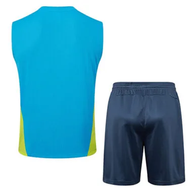 25-26 Manchester City Blue Training Kits Vest Suits Cheap Football Jersey Wholesale Yupoo