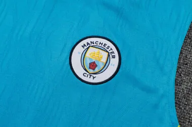 25-26 Manchester City Blue Training Kits Vest Suits Cheap Football Jersey Wholesale Yupoo