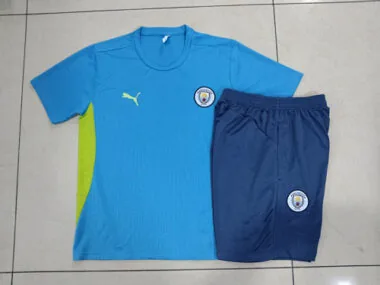 25-26 Manchester City Blue Training Kits Tracksuits Cheap Football Jersey Wholesale Yupoo