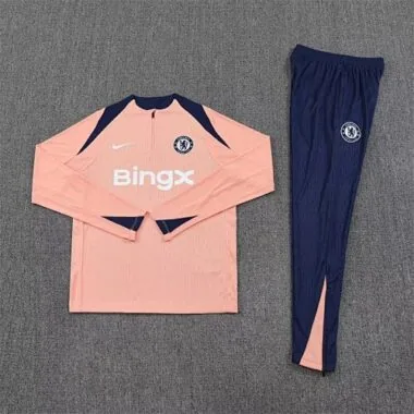 25-26 Chelsea Orange Training Kits Long Football Tracksuits Cheap Football Jersey Wholesale Yupoo