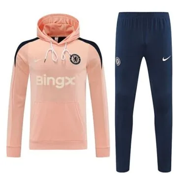 25-26 Chelsea Orange Hoodies Tracksuit Long Jacket Suits Cheap Football Jersey Wholesale Yupoo