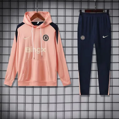 25-26 Chelsea Orange Hoodies Tracksuit Long Jacket Suits Cheap Football Jersey Wholesale Yupoo